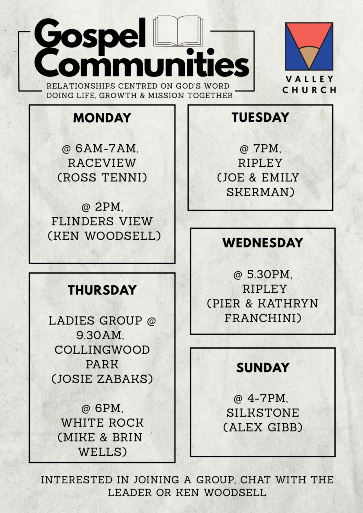 Gospel Community Groups